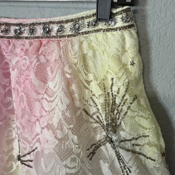 LoveShackFancy Kezia Multi Tie Dye Skirt Size 6 - Picture 5 of 9